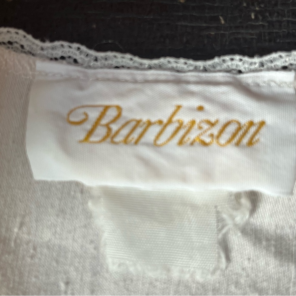 Vintage Cream Nightgown with Pink Floral Lace Yoke - Picture 12 of 13